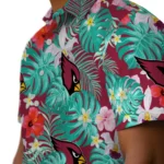 Arizona Cardinals Hawaiian Shirt Personalized Hibiscus Blossoms Red Best Selling
