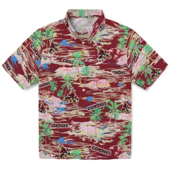 Arizona Coyotes Hawaiian Shirt - Tropical Palms