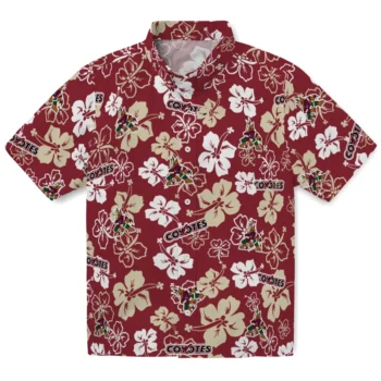 Arizona Coyotes Hawaiian Shirt - Tropical Floral Pattern