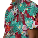 Arizona Diamondbacks Hawaiian Shirt Customized Hibiscus Blossoms Red Best Selling