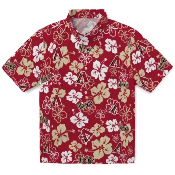 Arizona Diamondbacks Hawaiian Shirt - Tropical Floral Pattern