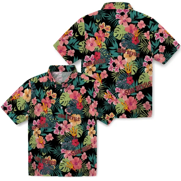 Arizona State Sun Devils Hawaiian Shirt Customized Hibiscus Paradise High Quality