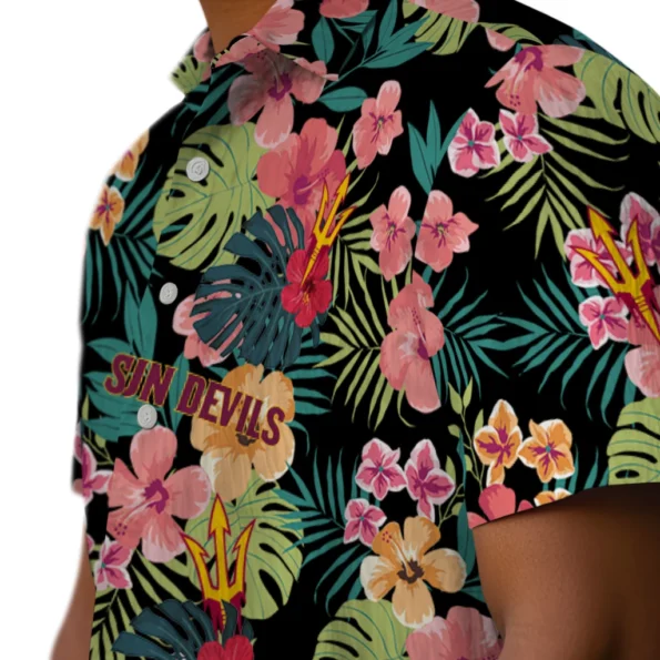 Arizona State Sun Devils Hawaiian Shirt Customized Hibiscus Paradise Trendy