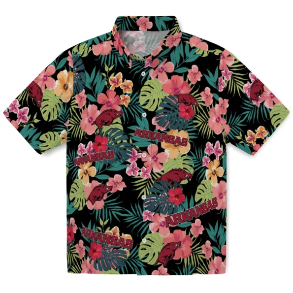 Arkansas Razorbacks Hawaiian Shirt Custom Hibiscus Paradise Best Selling Arkansas Razorbacks Hawaiian Shirt Custom Hibiscus Paradise Best Selling