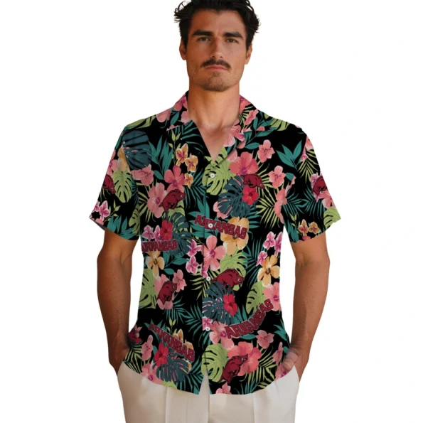 Arkansas Razorbacks Hawaiian Shirt Custom Hibiscus Paradise Fashion Forward Arkansas Razorbacks Hawaiian Shirt Custom Hibiscus Paradise Fashion Forward