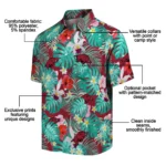 Arkansas Razorbacks Hawaiian Shirt Customized Hibiscus Blossoms Red Best Selling