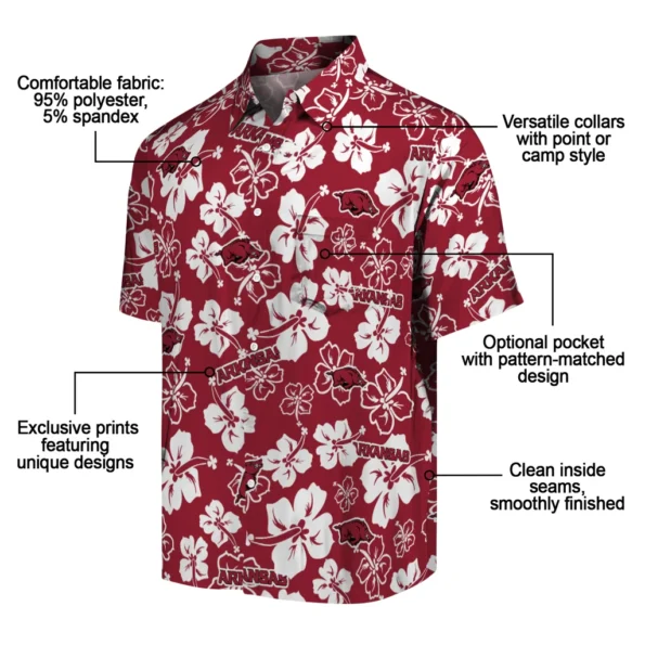 arkansas-razorbacks-hawaiian-shirt-hibiscus-flower-design-new-arrival.webp