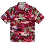 Arkansas State Red Wolves Hawaiian Shirt - Tropical Palms 1 arkansas-state-red-wolves-hawaiian-shirt-hawaii-island-best-selling.webp