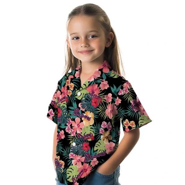 Atlanta Braves Hawaiian Shirt Customized Hibiscus Paradise Premium Grade Atlanta Braves Hawaiian Shirt Customized Hibiscus Paradise Premium Grade