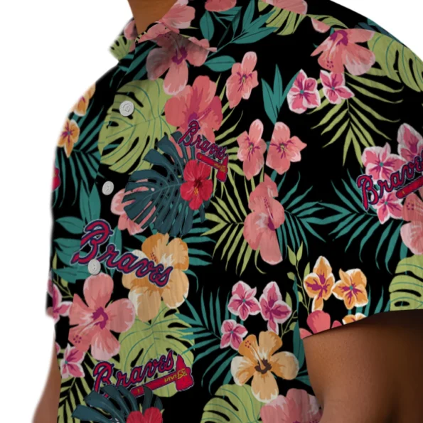 Atlanta Braves Hawaiian Shirt Customized Hibiscus Paradise Trendy Atlanta Braves Hawaiian Shirt Customized Hibiscus Paradise Trendy
