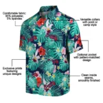 Atlanta Braves Hawaiian Shirt Personalized Hibiscus Blossoms Navy Best Selling