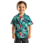 Atlanta Braves Hawaiian Shirt Personalized Hibiscus Blossoms Navy Best Selling