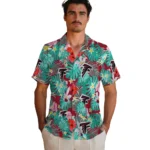 Atlanta Falcons Hawaiian Shirt Custom Hibiscus Blossoms Red Best Selling