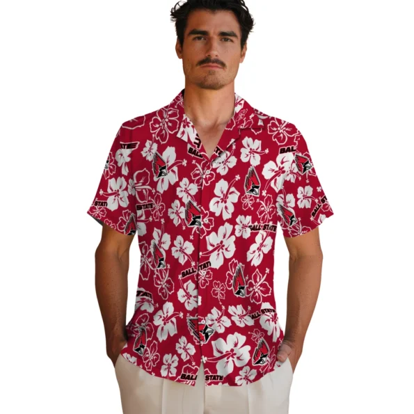 ball-state-cardinals-hawaiian-shirt-hibiscus-flower-design-fashion-forward.webp