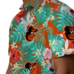 Baltimore Orioles Hawaiian Shirt Custom Hibiscus Blossoms Orange Best Selling