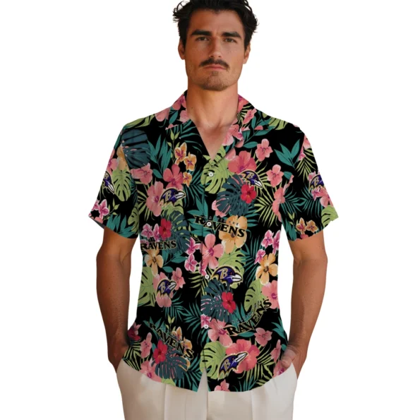 baltimore-ravens-hawaiian-shirt-custom-hibiscus-paradise-fashion-forward.webp