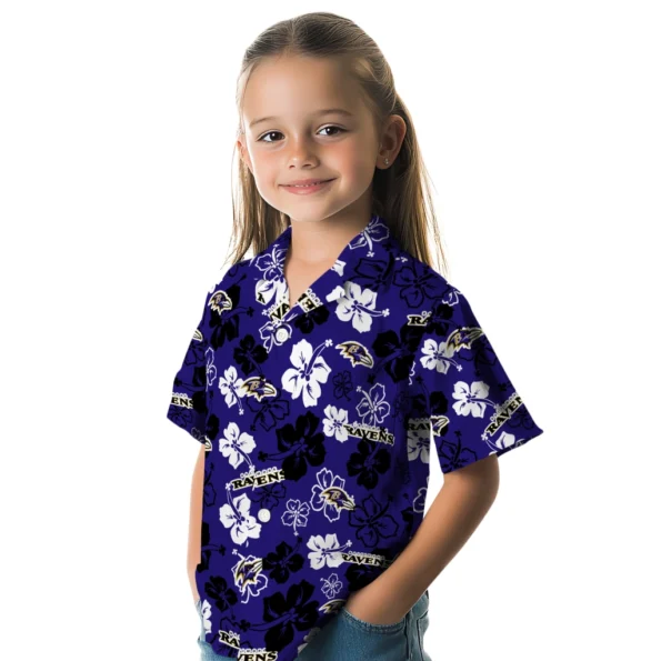 baltimore-ravens-hawaiian-shirt-hibiscus-flower-design-premium-grade.webp