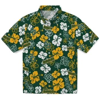 Baylor Bears Hawaiian Shirt - Tropical Floral Pattern