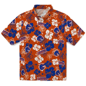 Boise State Broncos Hawaiian Shirt - Tropical Floral Pattern
