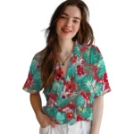 Boston Red Sox Hawaiian Shirt Customized Hibiscus Blossoms Red Best Selling