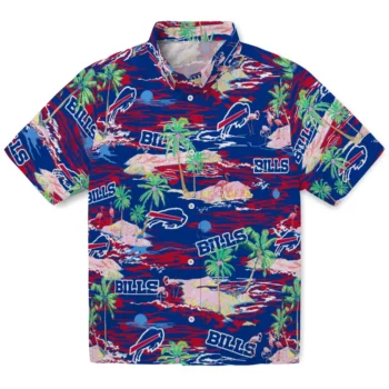 Buffalo Bills Hawaiian Shirt - Tropical Palms