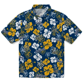California Golden Bears Hawaiian Shirt - Tropical Floral Pattern