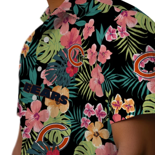 Chicago Bears Hawaiian Shirt Custom Hibiscus Paradise Trendy