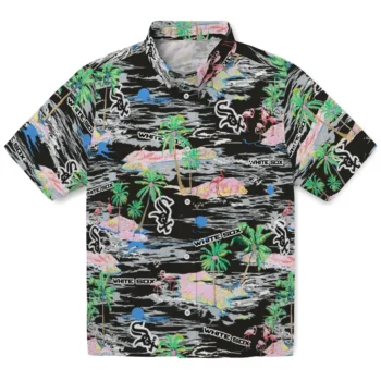 Chicago White Sox Hawaiian Shirt - Tropical Palms
