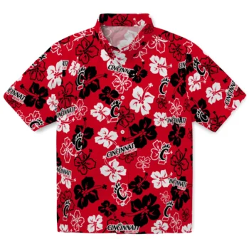 Cincinnati Bearcats Hawaiian Shirt - Tropical Floral Pattern