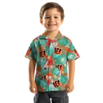 Cincinnati Bengals Hawaiian Shirt Personalized Hibiscus Blossoms Orange Best Selling