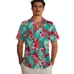 Cincinnati Reds Hawaiian Shirt Customized Hibiscus Blossoms Red Best Selling