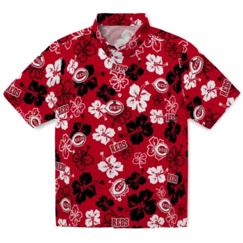 Cincinnati Reds Hawaiian Shirt - Tropical Floral Pattern
