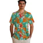 Clemson Tigers Hawaiian Shirt Custom Hibiscus Blossoms Orange Best Selling