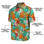 Clemson Tigers Hawaiian Shirt Custom Hibiscus Blossoms Orange Best Selling
