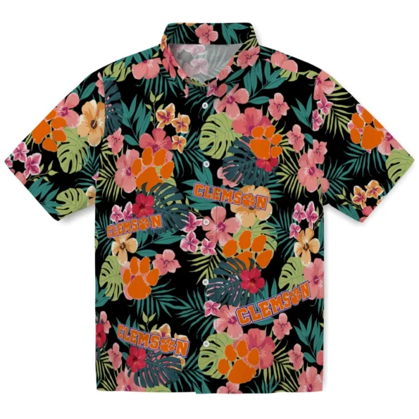 Clemson Tigers Hawaiian Shirt Personalized Hibiscus Paradise Best Selling Clemson Tigers Hawaiian Shirt Personalized Hibiscus Paradise Best Selling