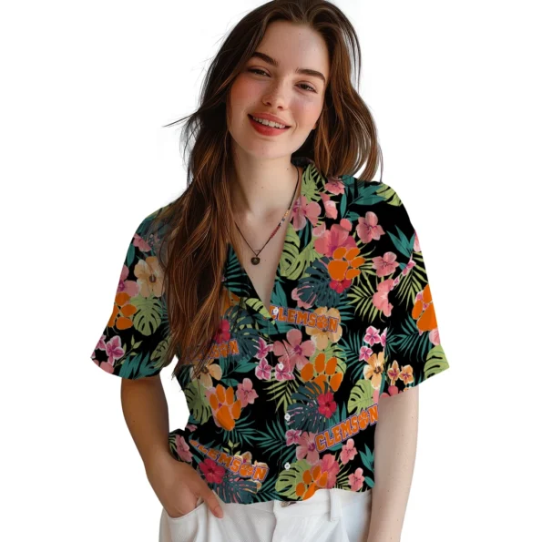 Clemson Tigers Hawaiian Shirt Personalized Hibiscus Paradise Latest Model Clemson Tigers Hawaiian Shirt Personalized Hibiscus Paradise Latest Model