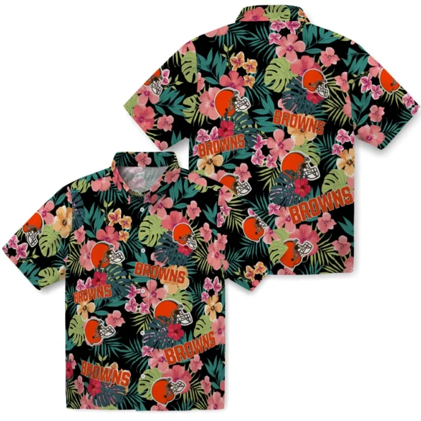 Cleveland Browns Hawaiian Shirt Personalized Hibiscus Paradise High Quality