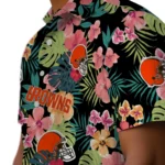 Cleveland Browns Hawaiian Shirt Personalized Hibiscus Paradise Best Selling