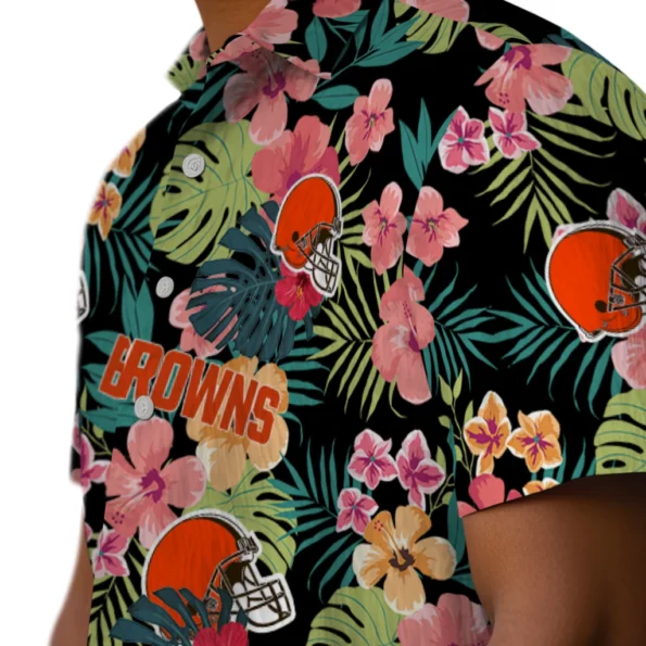 Cleveland Browns Hawaiian Shirt Personalized Hibiscus Paradise Trendy