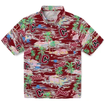 Colgate Raiders Hawaiian Shirt - Tropical Palms