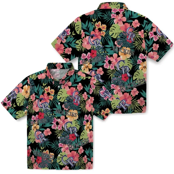 Colorado Rockies Hawaiian Shirt Personalized Hibiscus Paradise High Quality