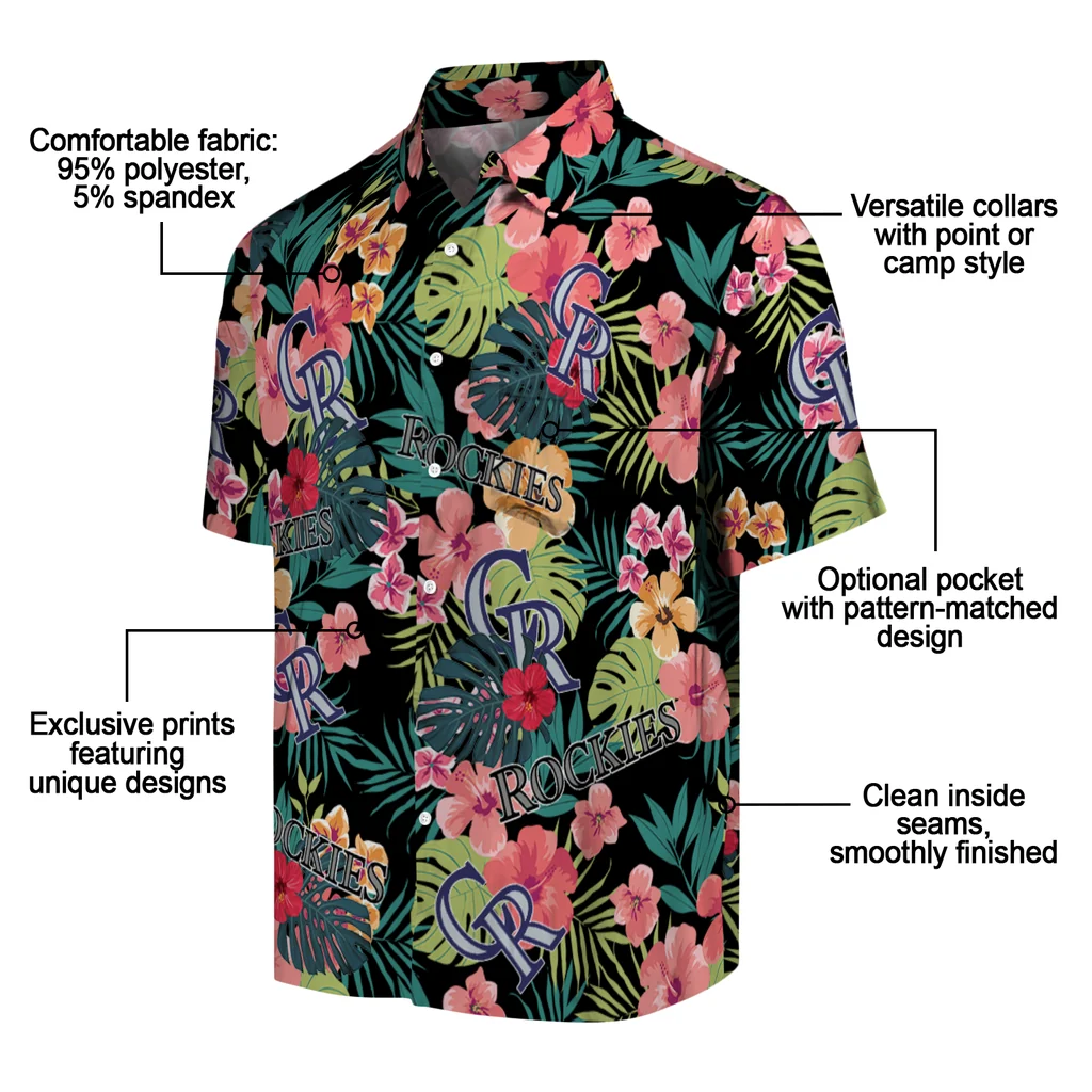 Colorado Rockies Hawaiian Shirt Personalized Hibiscus Paradise New Arrival Colorado Rockies Hawaiian Shirt Personalized Hibiscus Paradise New Arrival