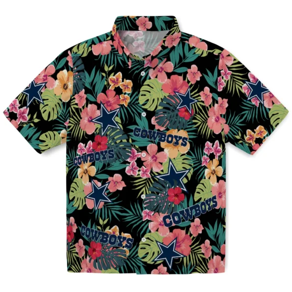Dallas Cowboys Hawaiian Shirt Custom Hibiscus Paradise Best Selling Dallas Cowboys Hawaiian Shirt Custom Hibiscus Paradise Best Selling
