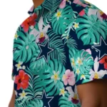 Dallas Cowboys Hawaiian Shirt Customized Hibiscus Blossoms Blue Best Selling