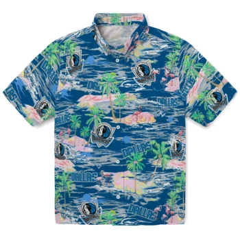Dallas Mavericks Hawaiian Shirt - Tropical Palms