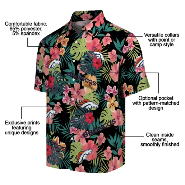 Denver Broncos Hawaiian Shirt Customized Hibiscus Paradise New Arrival Denver Broncos Hawaiian Shirt Customized Hibiscus Paradise New Arrival