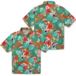 Denver Broncos Hawaiian Shirt Personalized Hibiscus Blossoms Orange Best Selling