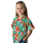Denver Broncos Hawaiian Shirt Personalized Hibiscus Blossoms Orange Best Selling
