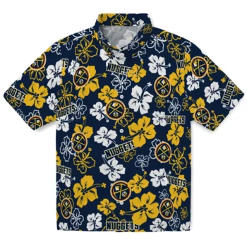 Denver Nuggets Hawaiian Shirt - Tropical Floral Pattern