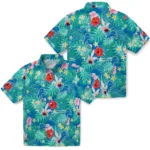 Detroit Lions Hawaiian Shirt Custom Hibiscus Blossoms Blue Best Selling